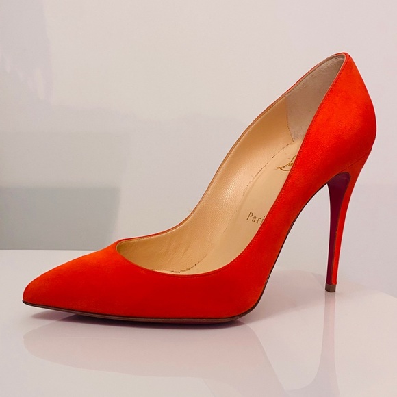 Christian Louboutin Shoes - Christian Louboutin Orange Suede - So Kate Pump